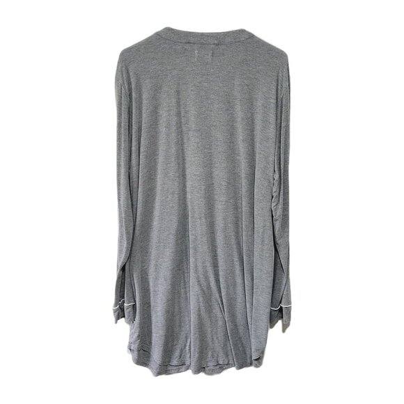 UGG Hanning Sleep Dress Large Women's Gray Jersey Knit Long Sleeve Loungewear - Picture 2 of 4